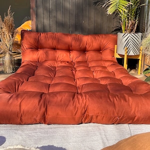 Coussin de sol extérieur hydrofuge, canapé de sol, coussin de sol, oreiller de sol sur mesure, canapé de sol, coussin d'extérieur personnalisé image 2