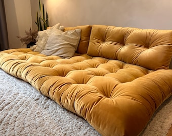 Velvet Floor Cushion: Reading Nook, Window Seat, Bench, daybed or floor sofa