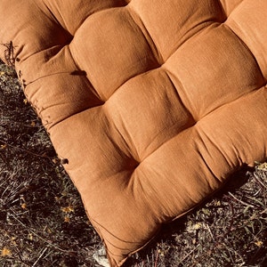 boho floor cushions with tassels | bench cushion | floor pillow | Cozy Floor Cushion | Reading Nook Cushion | Window Seat Cushion