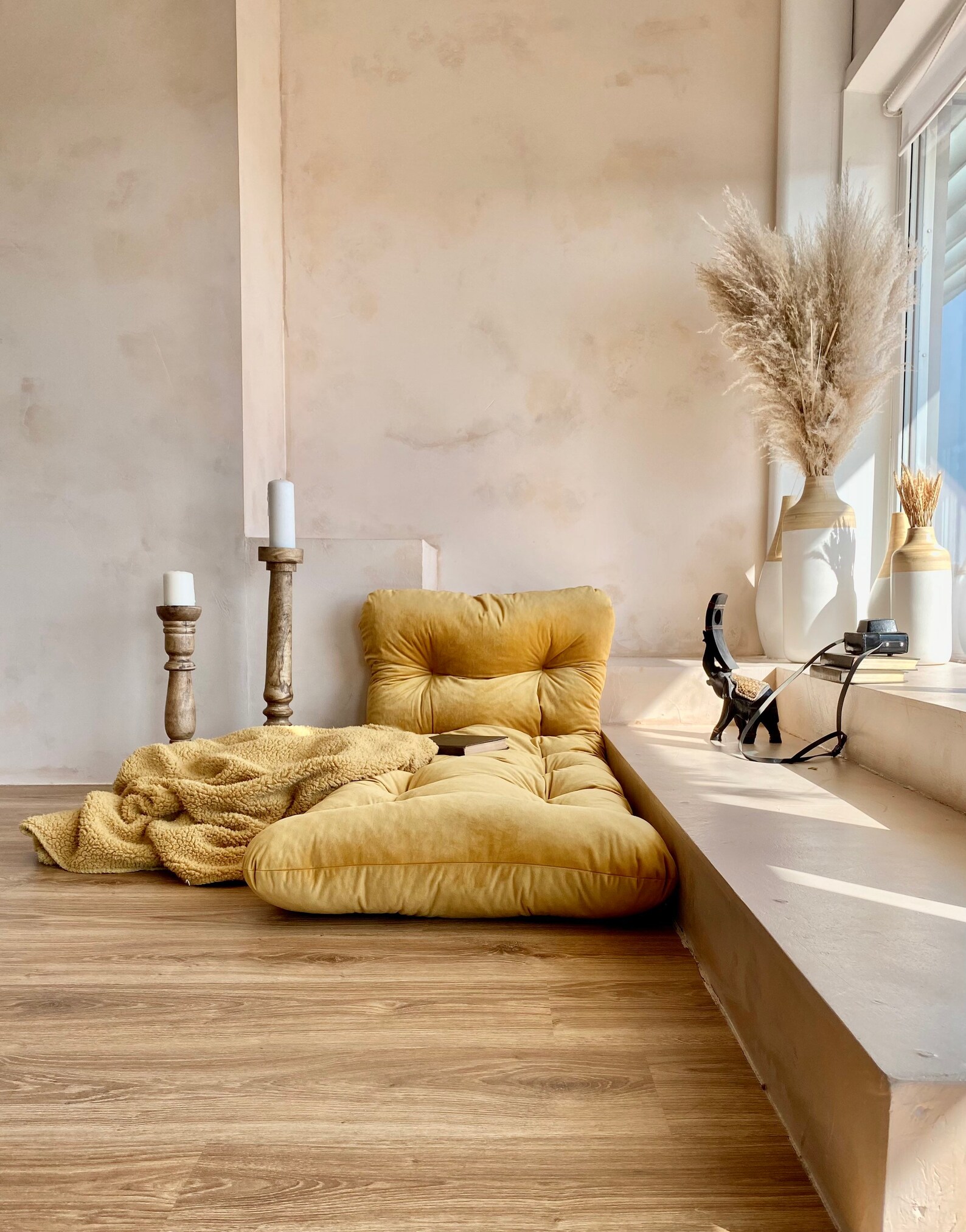 Large & small Linen and velvet Japanese Futon floor mattress Etsy