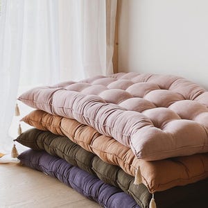 Velvet Floor Cushion: Reading Nook, Window Seat, Bench, daybed or floor sofa image 16