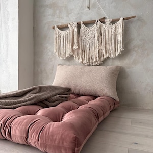 Velvet Floor Cushion: Reading Nook, Window Seat, Bench, daybed or floor sofa image 9