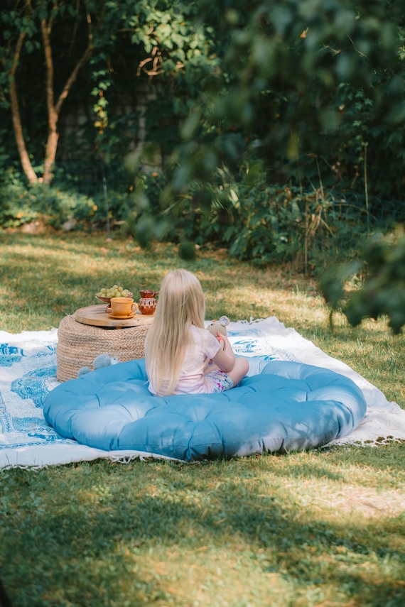 Wasserdichtes Bodenkissen für den Außenbereich, rundes Outdoor-Kissen: Terrassenmöbelkissen