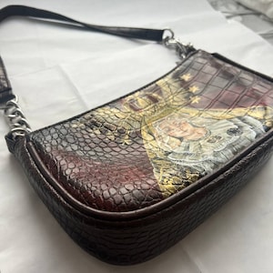 Custom Hand-painted Oil Slick Bag / Trippy Rainbow Handbag -  Israel