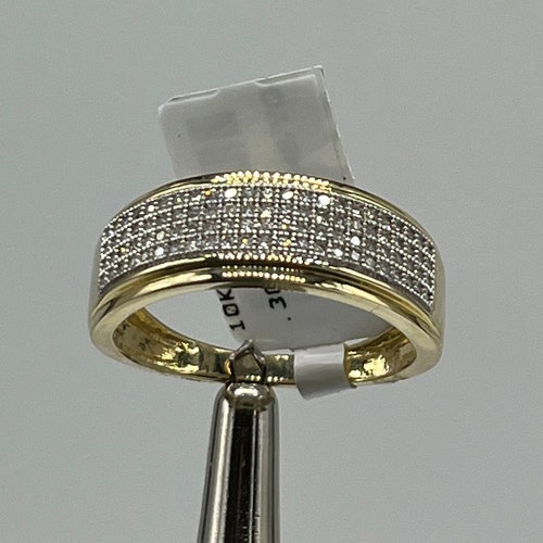 Mens Diamond Wedding Ring Size 10 Ring Anniversary Gift Etsy