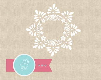 Flores de Talavera PNG, Círculo de Talavera, Diseño de Talavera Mexicana, Estilo Talavera, Azulejo Español, Borde de Talavera Blanco PNG, Adornos Mexicanos