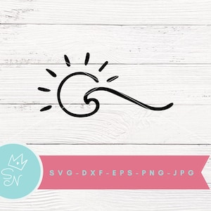 Sunshine SVG, Surf svg, Ocean svg, Hawaii svg, Waves svg, Hello summer, Beach svg, Sun and seas shirt, Sunshine and Waves svg, 5 files