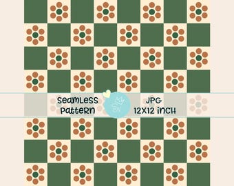 Patrón sin costuras de talavera, diseño floral a cuadros de talavera, papel digital mexicano tradicional, patrón de flores de terracota con puntos de azulejos españoles