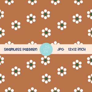 Talavera seamless pattern, Floral Talavera design, Traditional Mexican digital paper, Spanish tiles dots folk art Terracotta flowers pattern