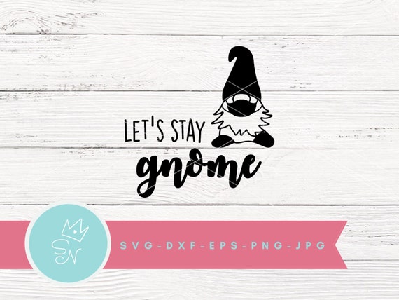 Download Stay Home Svg Gnome With Mask Gnome Svg Social Distance Etsy