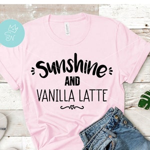 Soleil et vanille Latte, café SVG, soleil SVG, svg relax, svg citation d'été, vanille française, Bonjour l'été, svg de plage, fichiers numériques