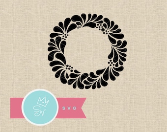 Flores de Talavera, Círculo de Talavera SVG, Diseño tradicional mexicano, Estilo talavera, Patrón de azulejos españoles, Marco redondo con borde de Talavera SVG