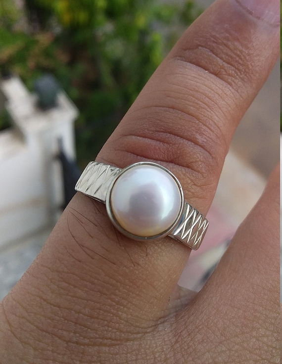 925 Sterling Silver 14K Gold Plated Gemstone Bead Twist Vintage Irregular Pearl  Ring - China Bead Ring and Twist Ring price | Made-in-China.com
