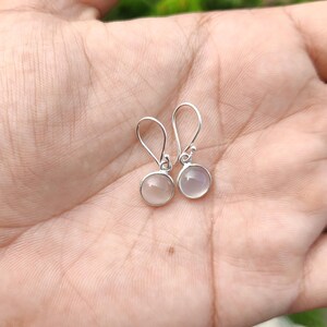 Natural White Moonstone Earrings, 925 Sterling Silver, Handmade Gemstone, 18k Gold Dangle Drop Earring, June Birthstone Jewelry Gift For Her image 6