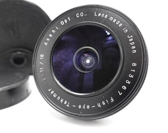 Pentax Asahi Fish-eye Takumar 18mm F/11 Camera Lens - M42 Mount