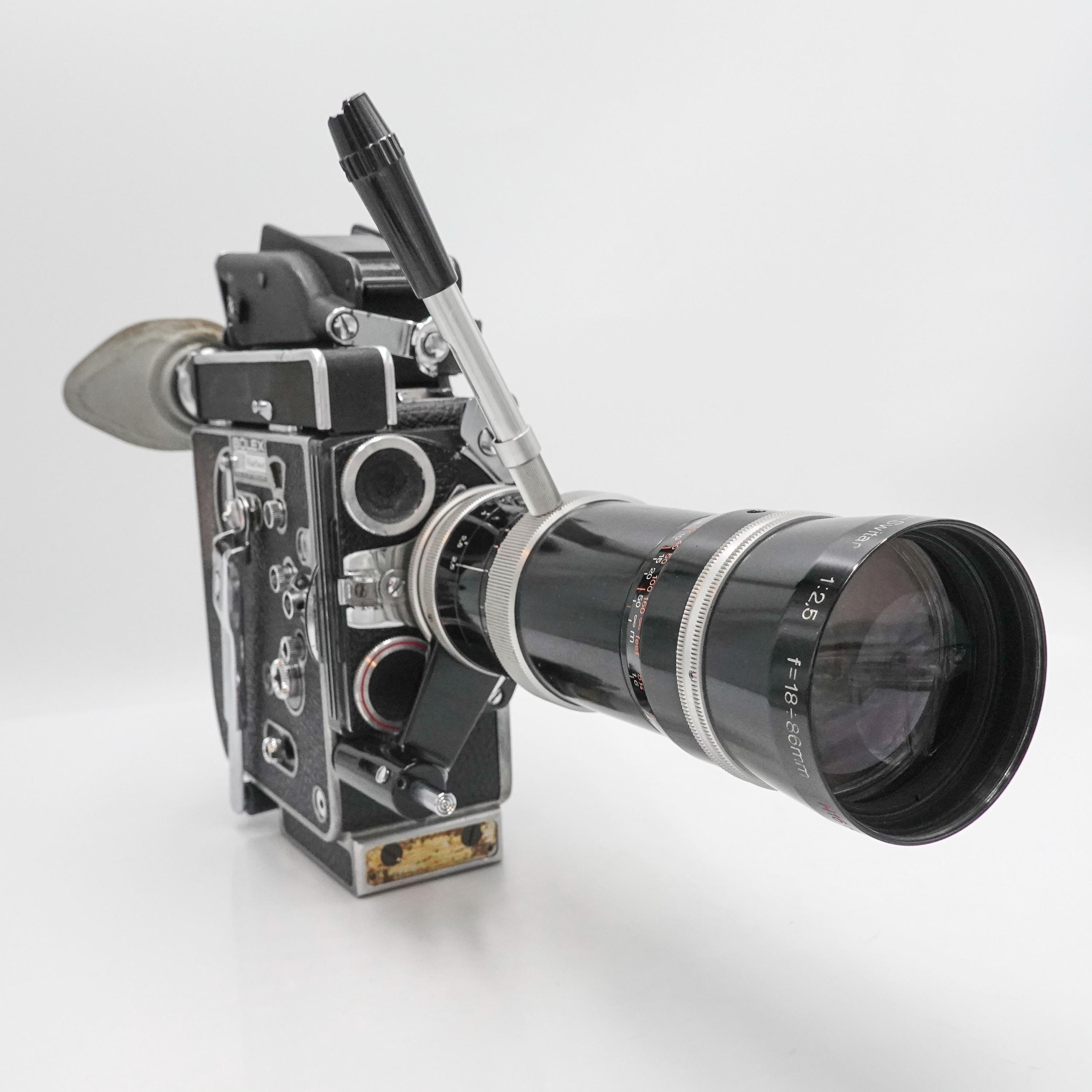 Paillard Bolex H16 Reflex Rex5 16mm Cine Film Camera & 18-86mm F
