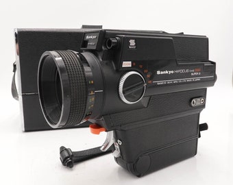 Sankyo cme-666 super 8 cine film camera & case  - fully working - #s8-6833