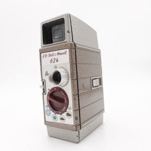 Bell & howell 624 double 8mm cine camera - fully working #s8-7186