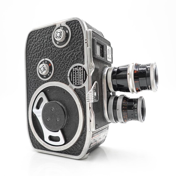 Bolex Paillard B8 B-8 Double 8mm Cine Film Camera W/2 Lens - Fully
