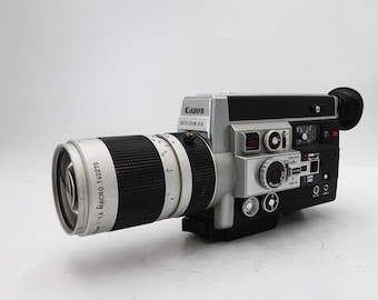 Canon auto zoom 1014 electronic super 8 cine film camera - fully working