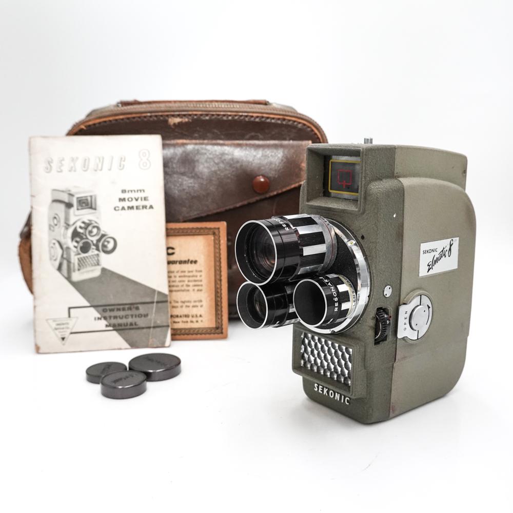 SEKONIC ELMATIC8 8ミリフィルムカメラ ケース付き 動作品 SEKONIC ELMATIC8 8ミリフィルムカメラ ケース付き 動作品