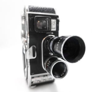 Bolex paillard b8 b-8 double 8mm cine film camera w/2 lens - fully working