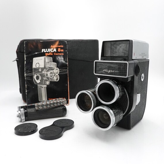Fujica 8ee Double 8mm Cine Film Camera - Triple Lens - Fully