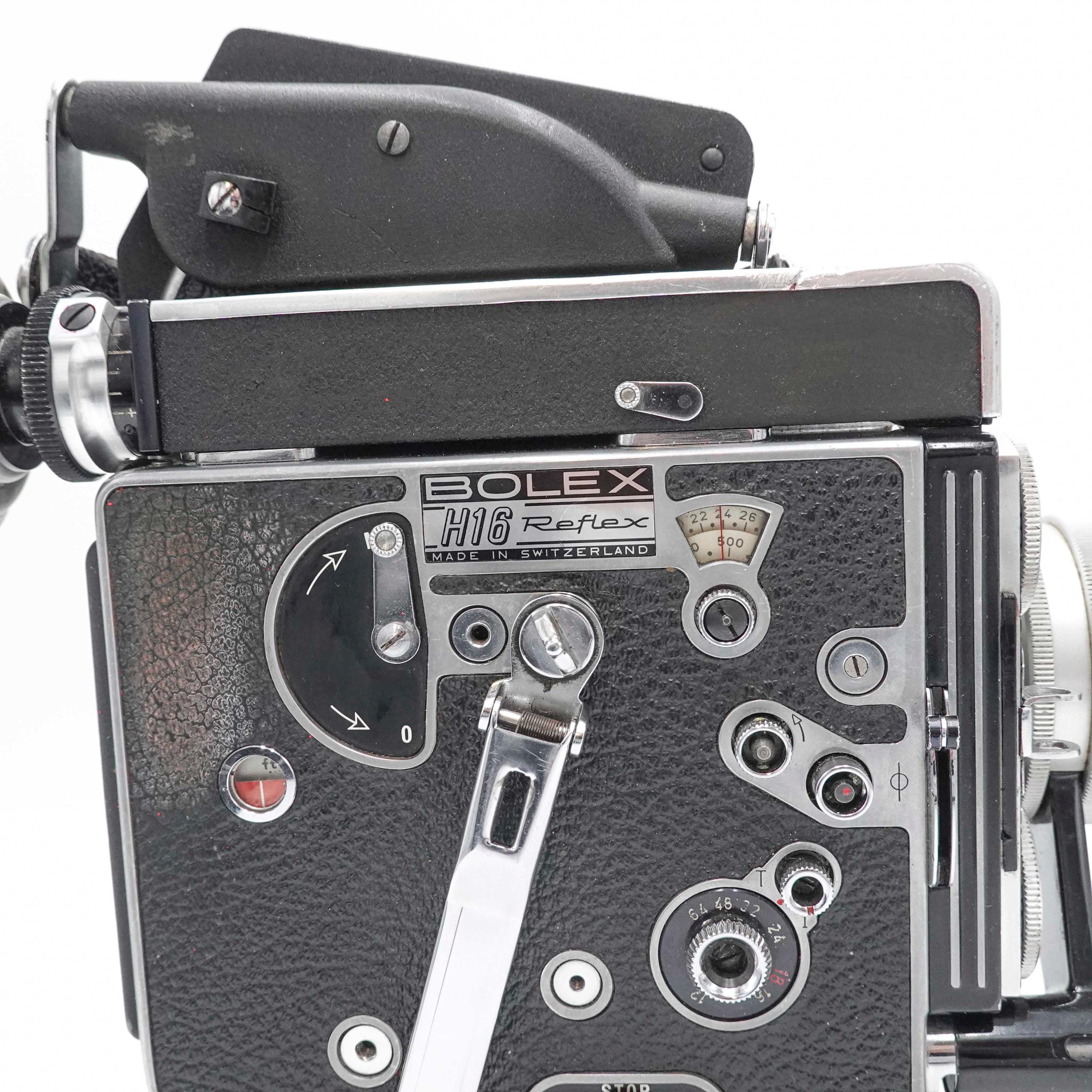Bolex H16 Reflex /1:2.5 f=18-86mm EE レンズ Paillard Bolex H16 Reflex Rex5 16mm Cine Film Camera & 18-86mm F