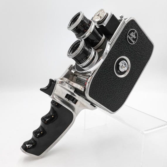 Caméra Cinéma Paillard Bolex H8 Leader Double 8mm - Avec 3 Objectifs - Occasion (état Fonctionnel)