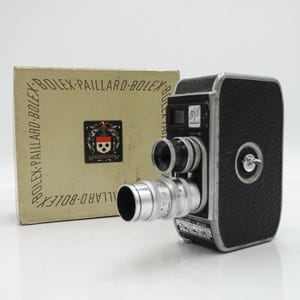 Bolex paillard b8 b-8 double 8mm cine film camera w/2 lens - fully working