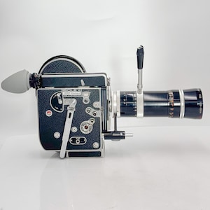 Bolex Paillard H16 Reflex Rex4 16 mm filmkamera och 18-86 mm f/2.5 Rex-objektiv