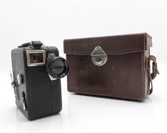 Pathe motocamera 9.5mm cine film camera w/ ampl-pathe hermagis - fully working