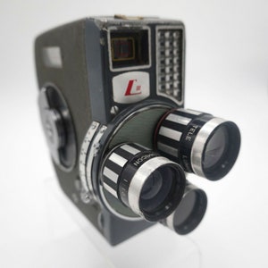 Lumicon iii 8mm film camera w/ 9mm, 13mm & 25mm lenses - working - #s8-2154