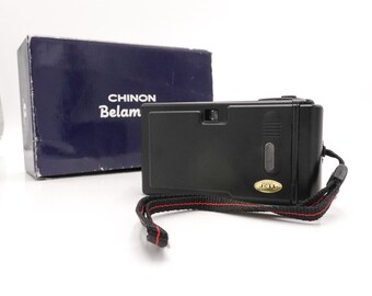 フィルムカメラ CHINON  Belami AF フィルムカメラ】沈胴式レンズでシンプルなデザインが魅力「チノン