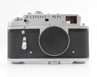 Zorki-4k ソビエト製レンジファインダーフィルムカメラ（レンズ付き