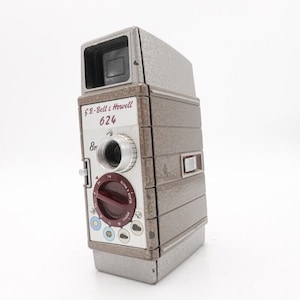 Bell & howell 624 double 8mm cine camera - fully working #s8-7215