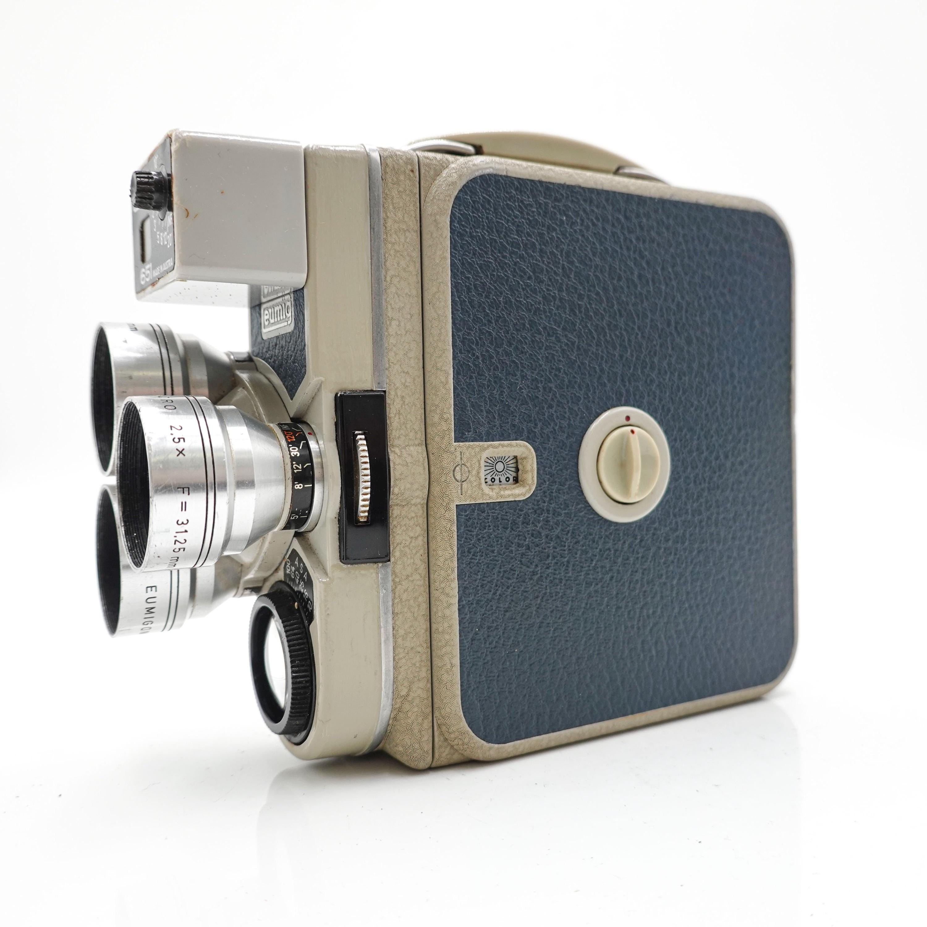Caméra Eumig C3 Double 8mm Avec Eumakro 2x Revolver - Tête Rotative - Occasion