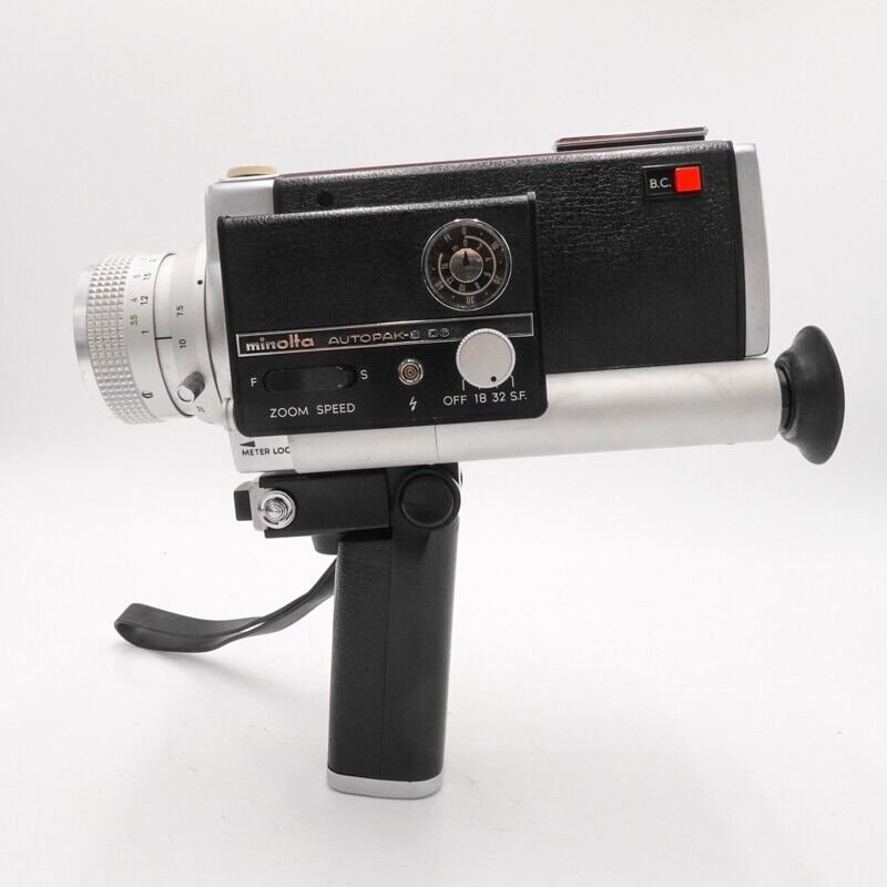 Minolta Autopak-8 D6 Super 8 Cine Film Camera - Working #s8