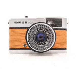 Olympus trip 35 35 mm Filmkamera - benutzerdefinierte hellbraunes Leder - voll funktionsfähige Kamera 5906