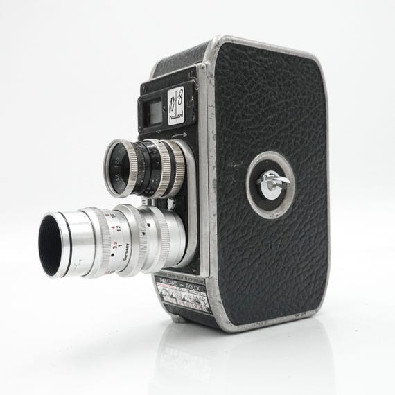 Bolex Paillard B8 B-8 Double 8mm Cine Film Camera W/2 Lens - Fully
