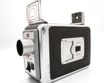 Cámara de cine Kodak Brownie II de doble película de 8 mm (en pleno funcionamiento)
