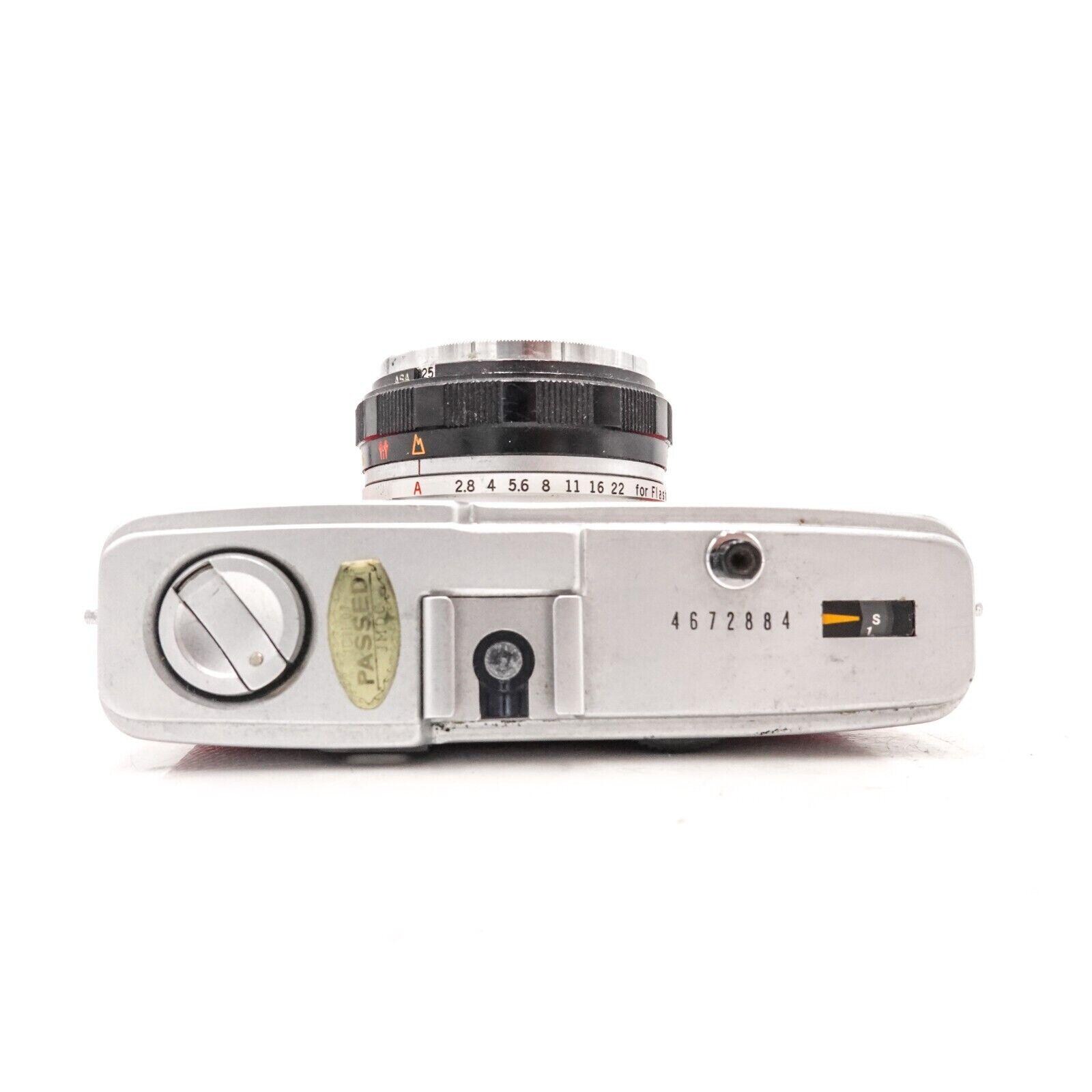 Olympus Trip 35 35mm Film Camera - Custom Red Leather - Fully