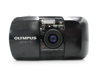 Olympus mju-1 compact point & shoot 35mm film camera - fully working