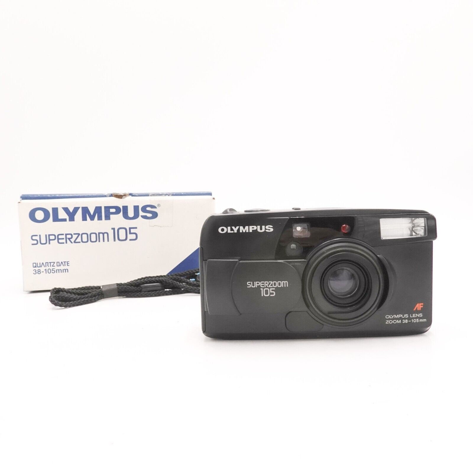 Olympus Superzoom 105 35mm Compact Point & Click Film Camera - New