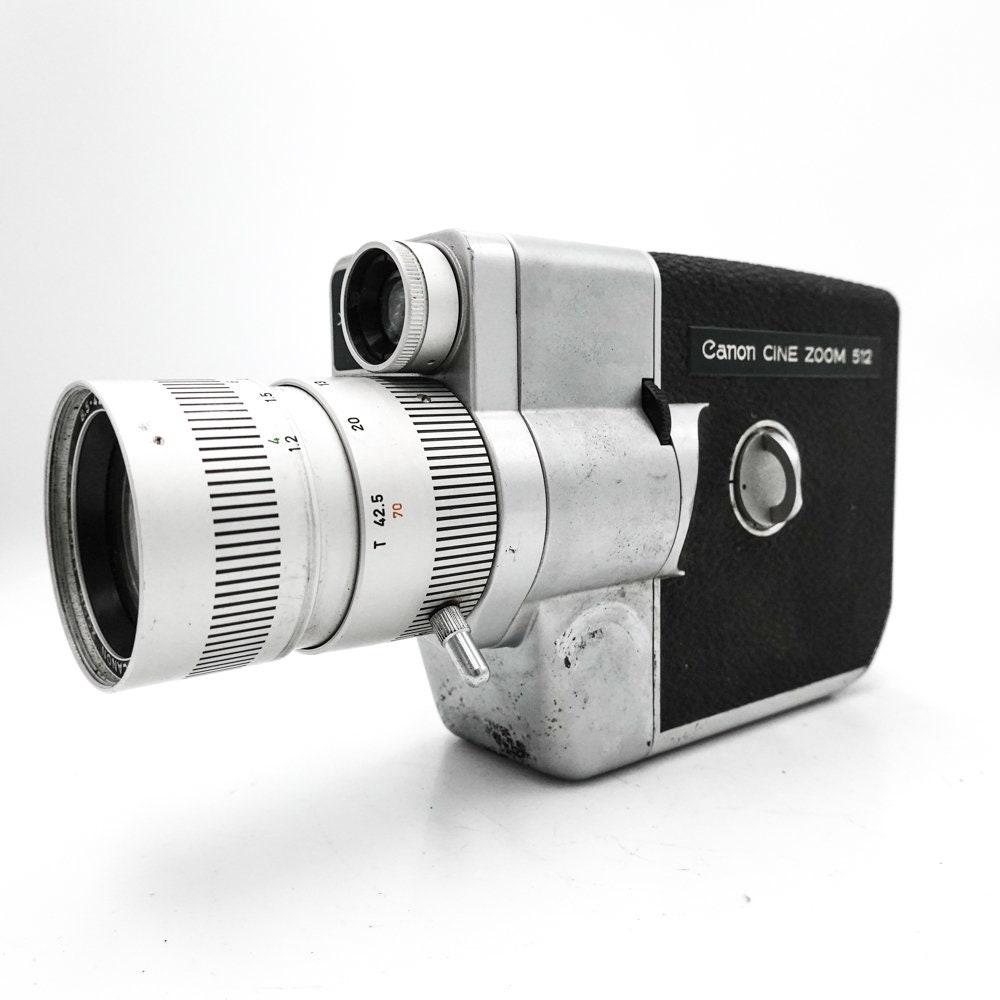 キャノンシネズーム512 レトロ カメラ ビデオ Canon 512 Cine Zoom Double / Regular 8mm Cine Film Camera