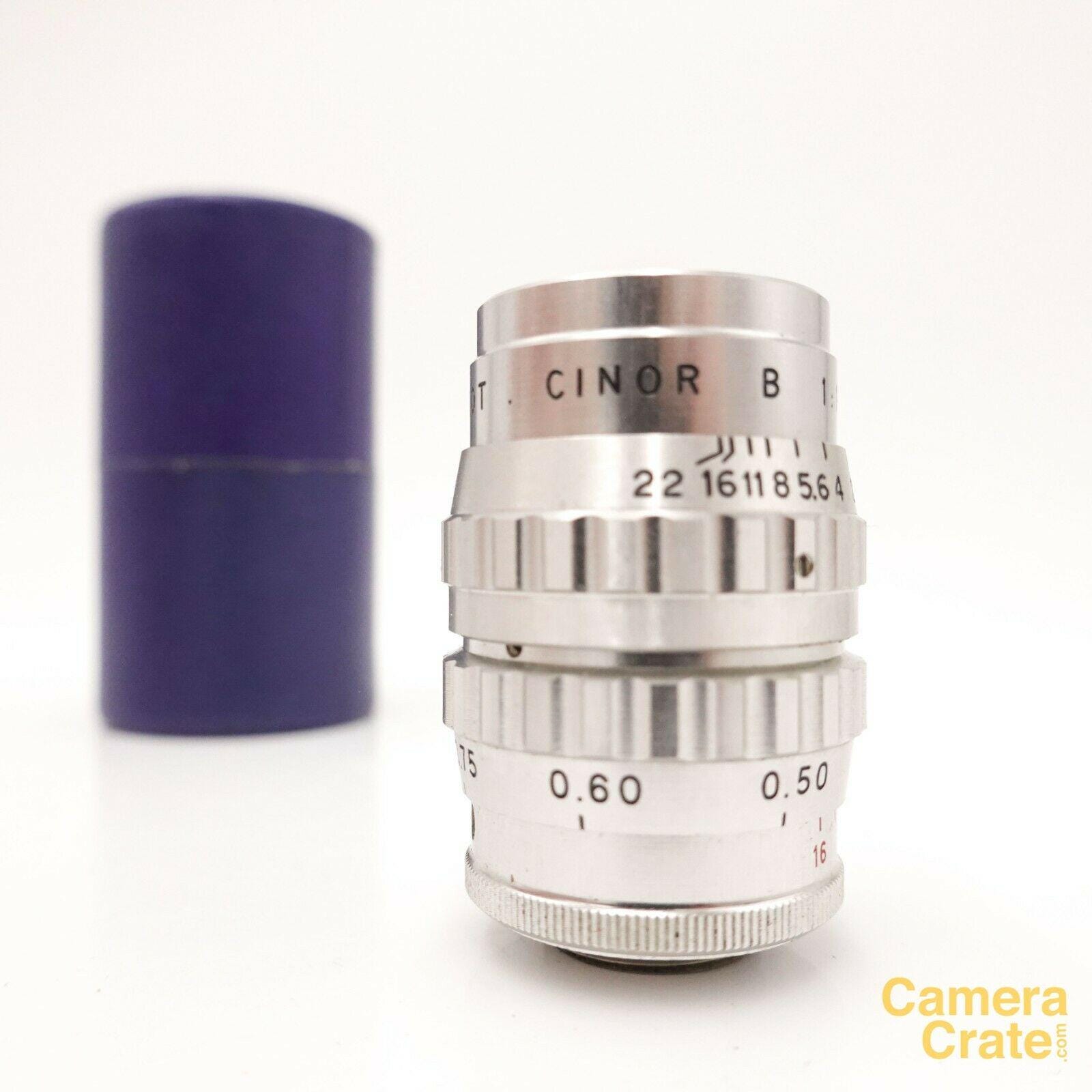 SOM BERTHIOT】申⑤91//希少 CINOR B 1:1.9 F＝25mm Cマウントレンズ 正規