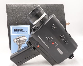 Cámara de cine Revue cockpit 800 super 8 cine - completamente funcional #s8-5888