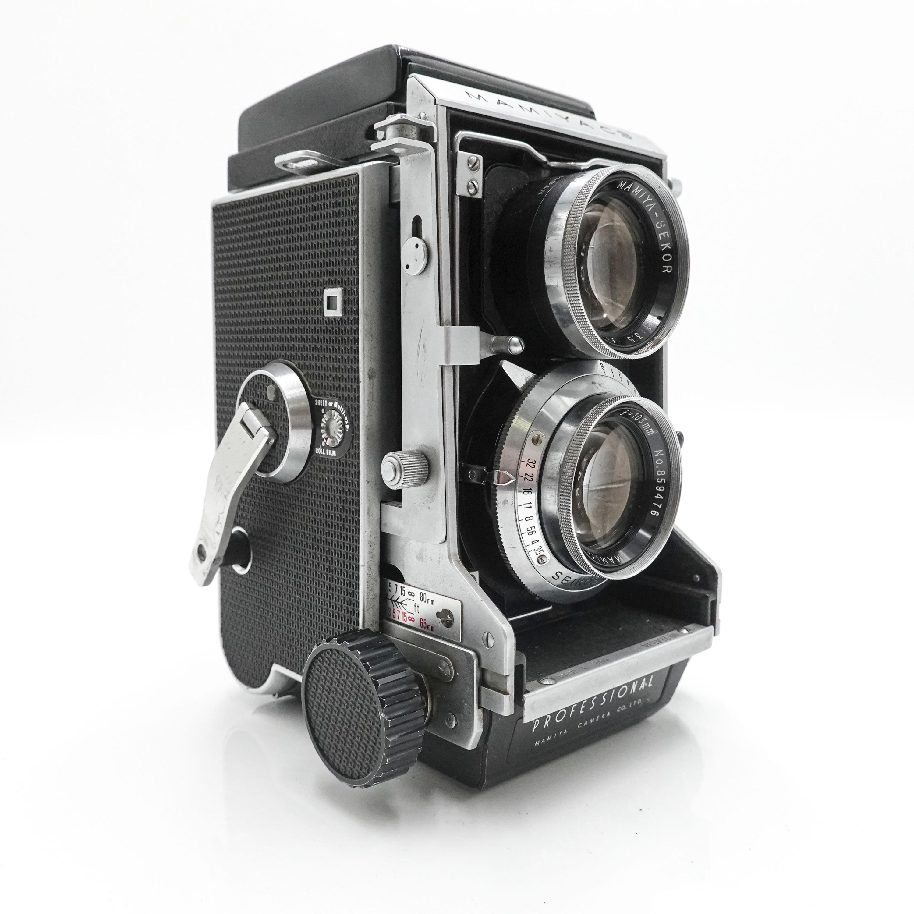 C330 Mamiya 80mm Sekor f⁄2.8 TLR Lens Camera Blue Dot | with + F