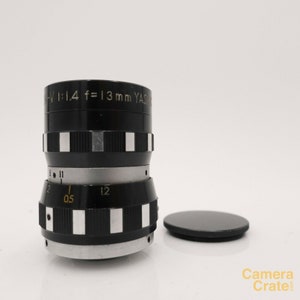 Yashica yashinon-v zunow 13mm f/1.4 cine lens d mount - tested & working ls-2194