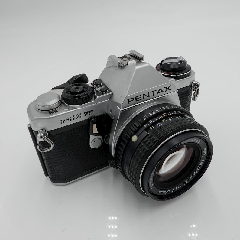 Pentax me super 35mm film slr camera & 50mm f/1.7 lens - fully working image 3